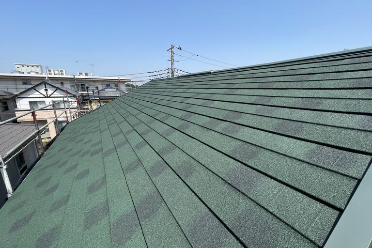 屋根カバー工法　施工後