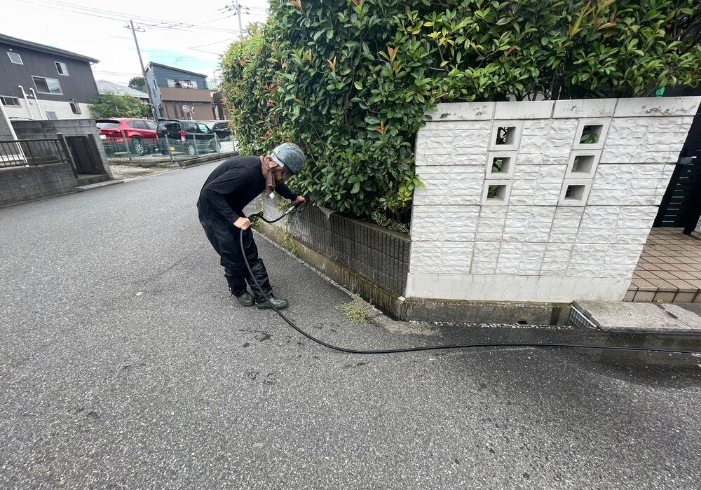 流山市宮園　Y様邸　高圧洗浄-2
