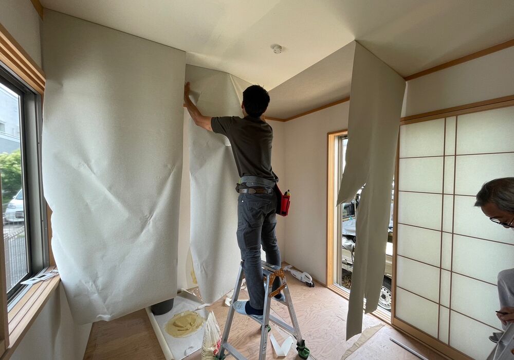 クロス貼り替え