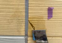 流山市平和台　サイディング外壁　パテ補修（Vカット工法）