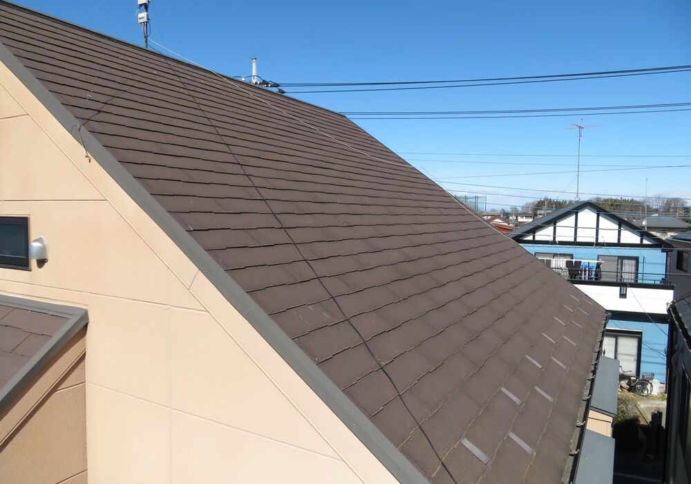 越谷市北川崎　屋根カバー工法　施工前
