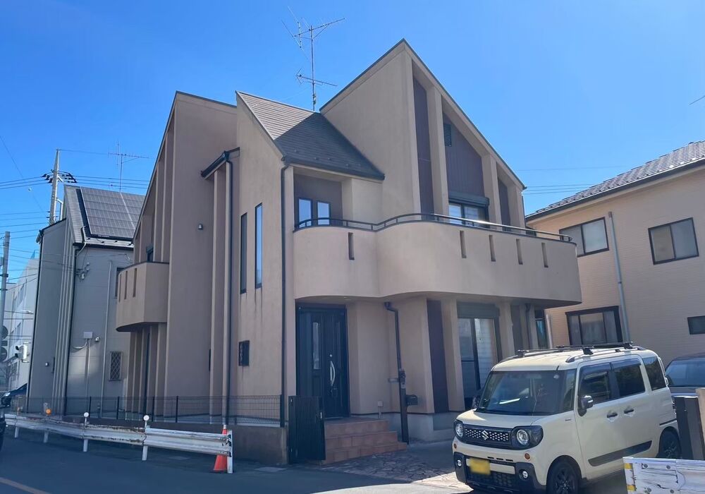 越谷市北川崎　外装リフォーム　施工前　全景