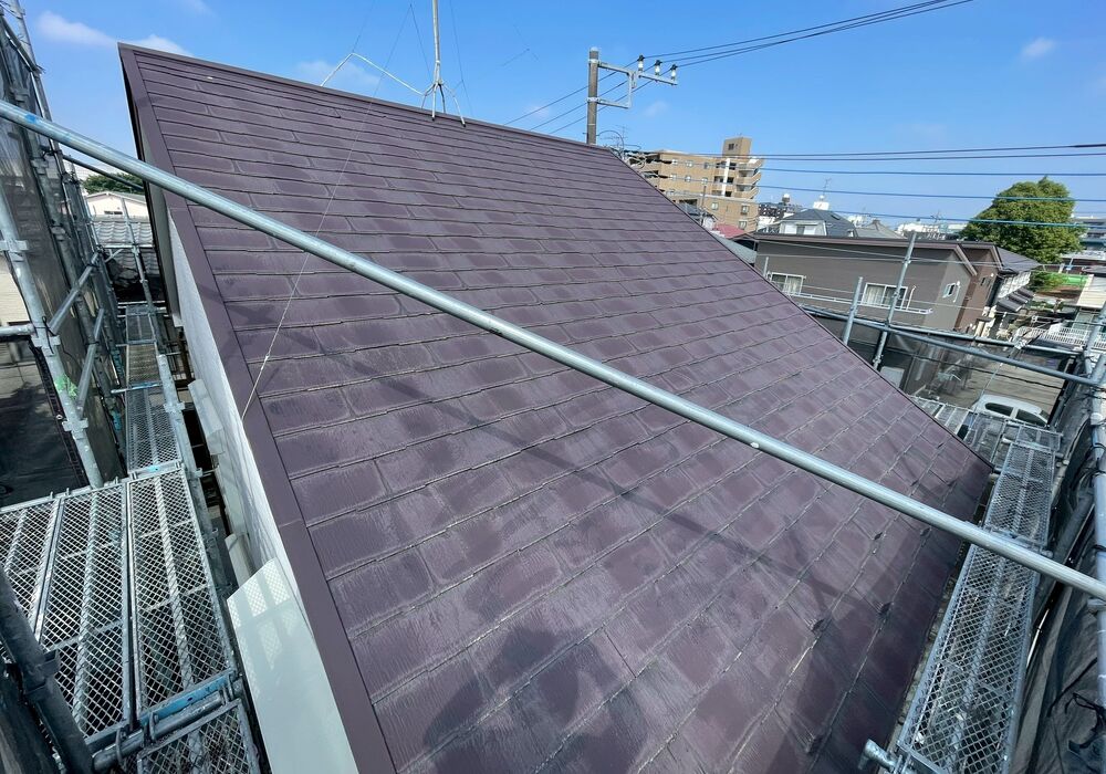 松戸市五香　屋根カバー工法　施工前