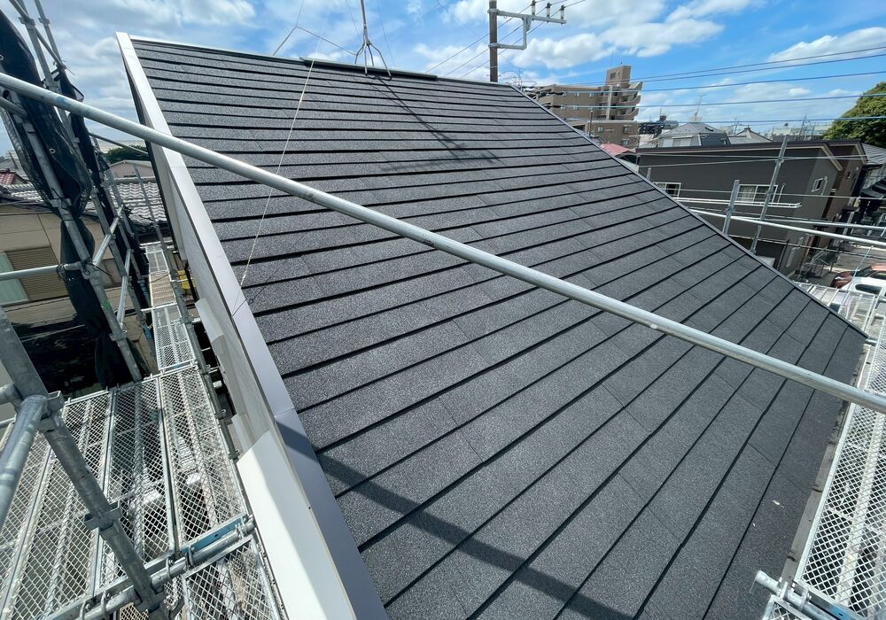 松戸市五香　屋根カバー工法　施工後