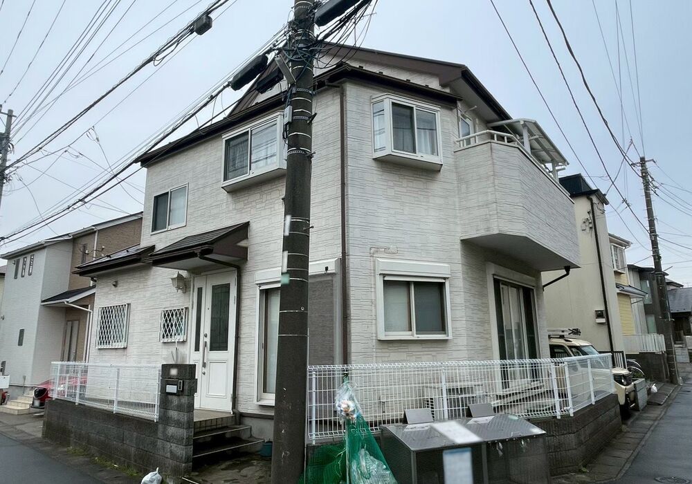 松戸市五香　外装リフォーム　全景　施工前写真-2