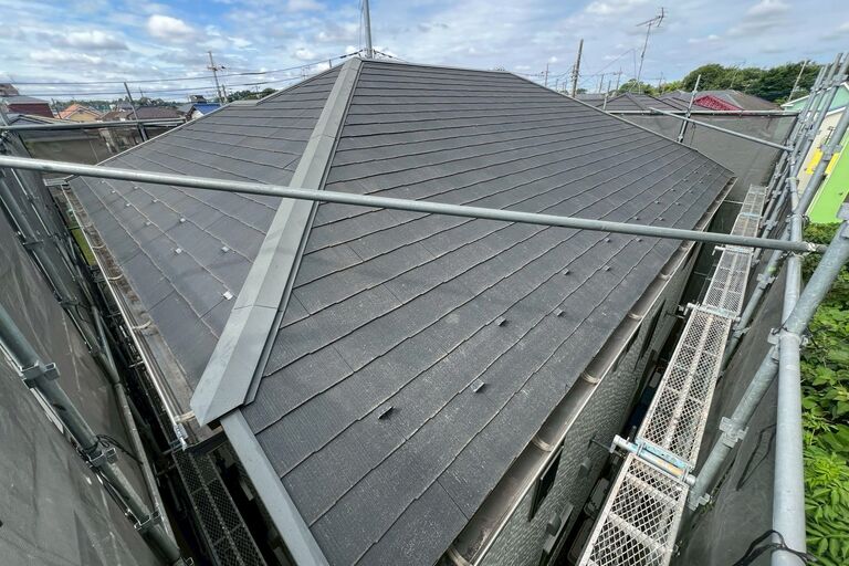流山市西初石　屋根塗装工事　施工前-2