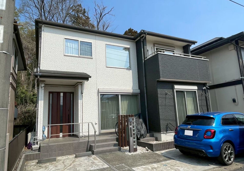 流山市西初石　外壁塗装工事　全景　施工前写真