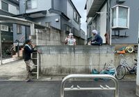 柏市旭町　アパート　駐輪場整備工事　解体前