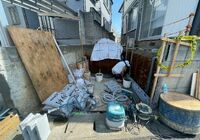 柏市旭町　アパート　駐輪場整備工事　ブロック積み