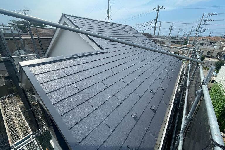 野田市山崎　戸建て住宅　屋根塗装　施工後-2