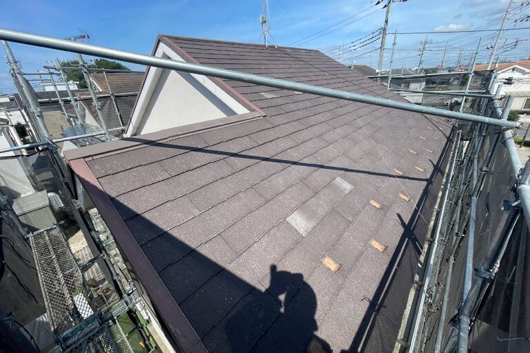 野田市山崎　戸建て住宅　屋根塗装　施工前-2