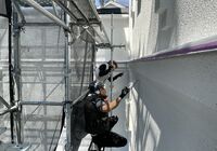 野田市山崎　戸建て住宅　外壁塗装工事　外壁塗装風景-2