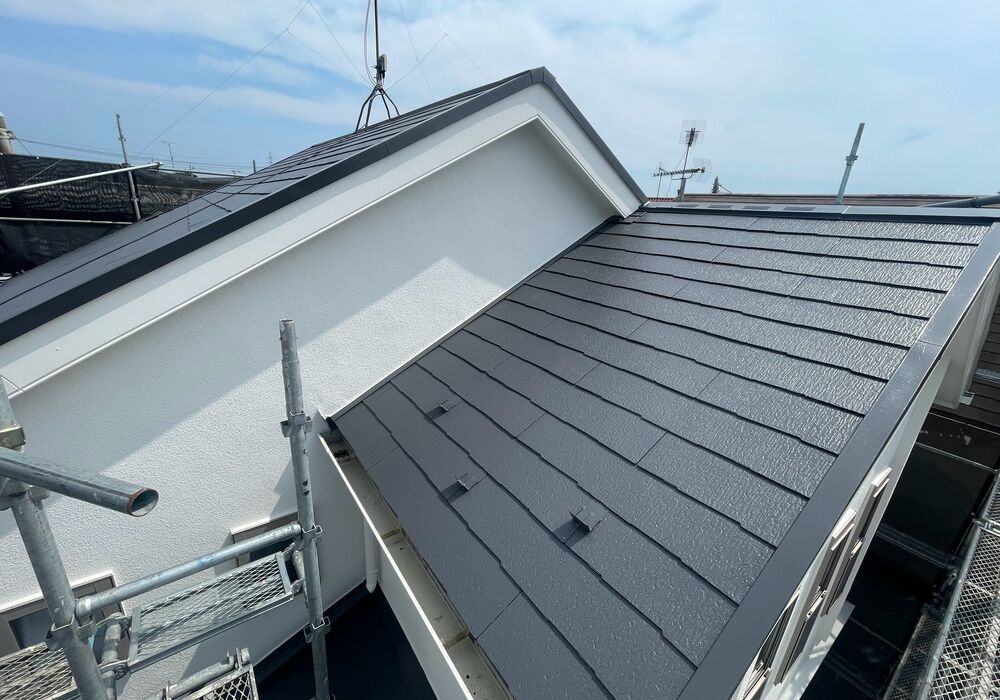野田市山崎　戸建て住宅　外壁塗装工事　屋根塗装　施工後
