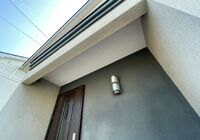 野田市山崎　戸建て住宅　外壁塗装工事　玄関軒天塗装　施工前