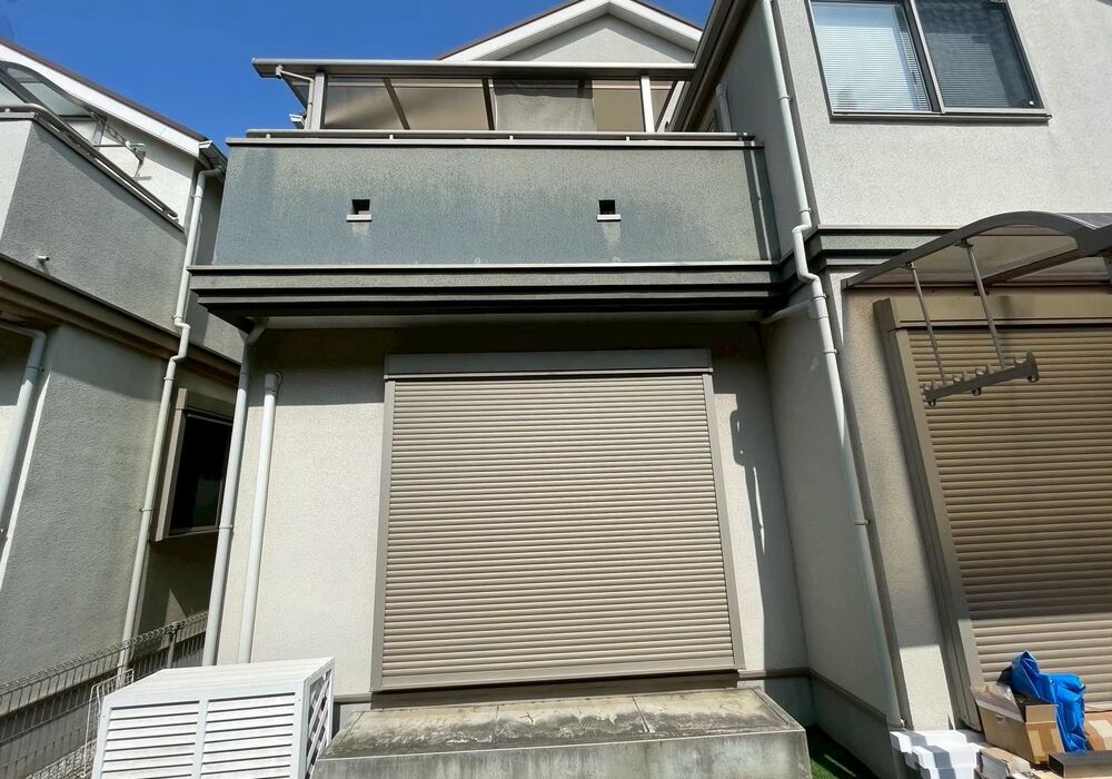 野田市山崎　戸建て住宅　外壁塗装工事　裏面外壁塗装　施工前