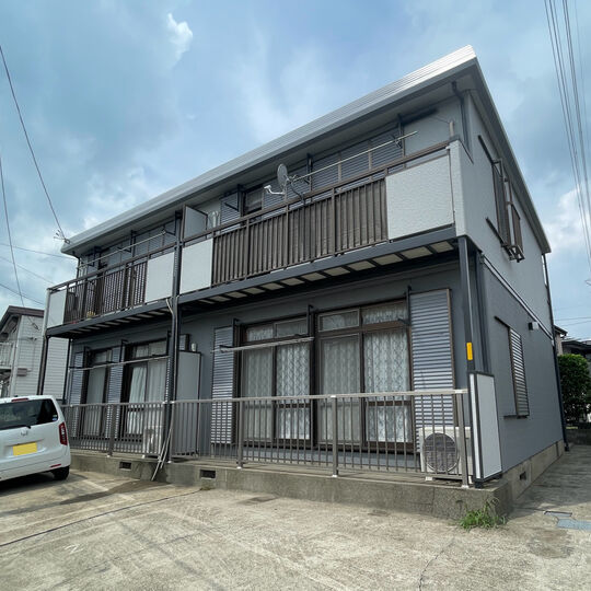 流山市東深井　アパート　外壁屋根塗装工事　完了