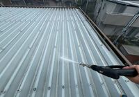 流山市東深井　アパート　外壁屋根塗装工事　屋根　高圧洗浄