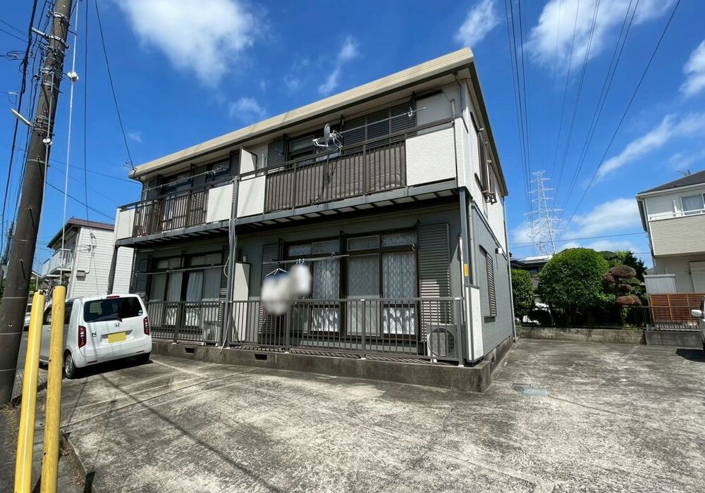 流山市東深井　アパート　外壁屋根塗装工事　施工前