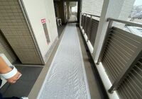 流山市おおたかの森　マンション　間仕切り壁造作工事　共用部　養生-2