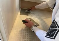 流山市三輪山　戸建て　浴室用床シート貼り　下地補修