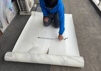 おおたかの森　マンション　トイレ床改修工事　新規CFシート　裁断-1