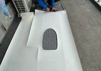 おおたかの森　マンション　トイレ床改修工事　新規CFシート　裁断-2