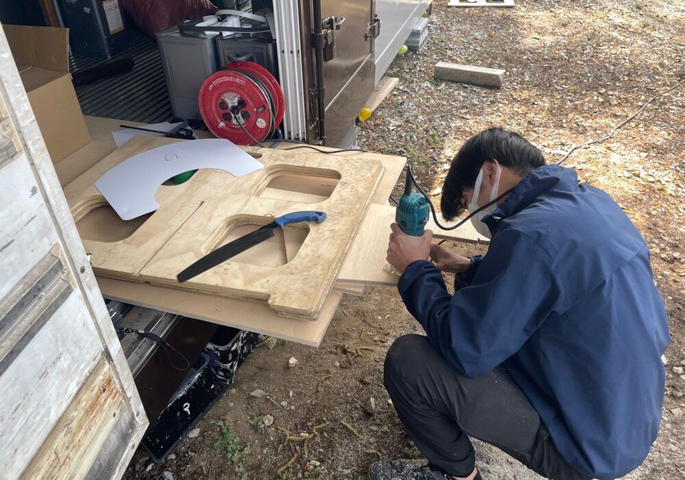 お子様の椅子作り
